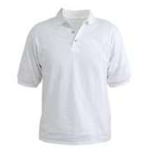 POLO PIQUE BLANCA CABALLERO 100% ALGODON