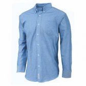 CAMISA OXFORD MANGA LARGA 100% ALGODON