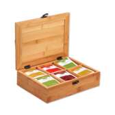 CAJA DE TE DE BAMBU
